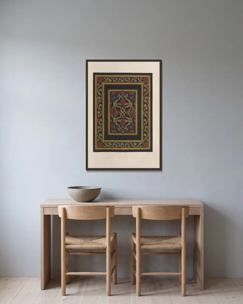 Buchumschlag von Matthew Digby Wyatt gerahmt an einer Wand