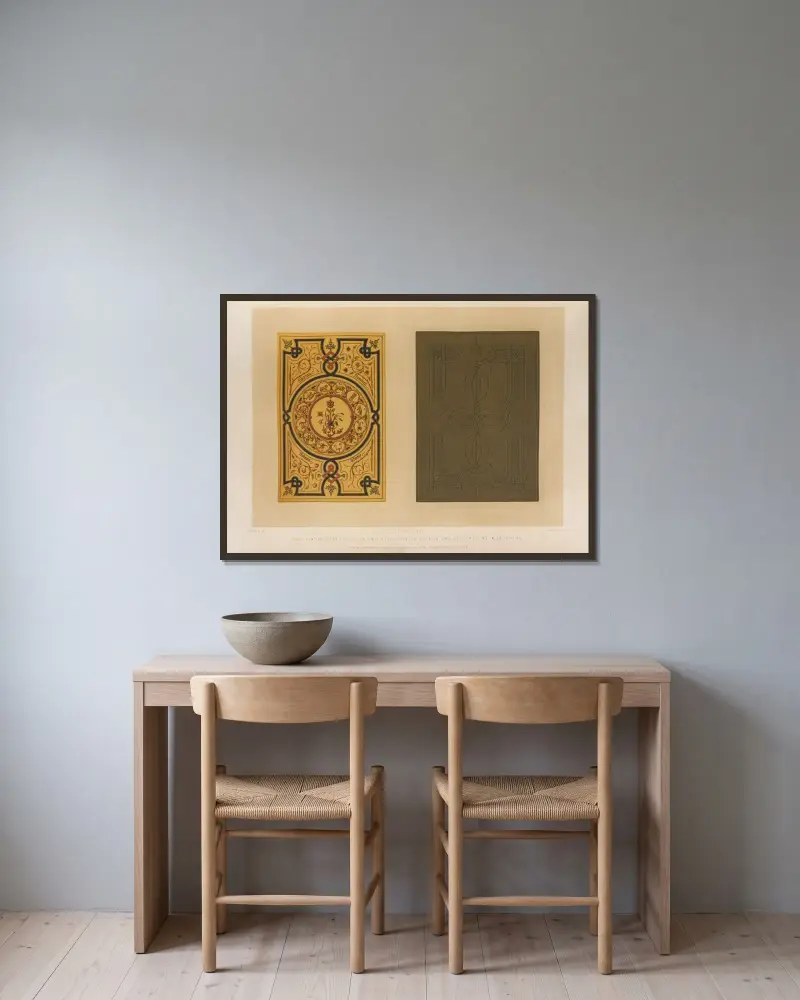 Buchbinderei von Matthew Digby Wyatt gerahmt an einer Wand