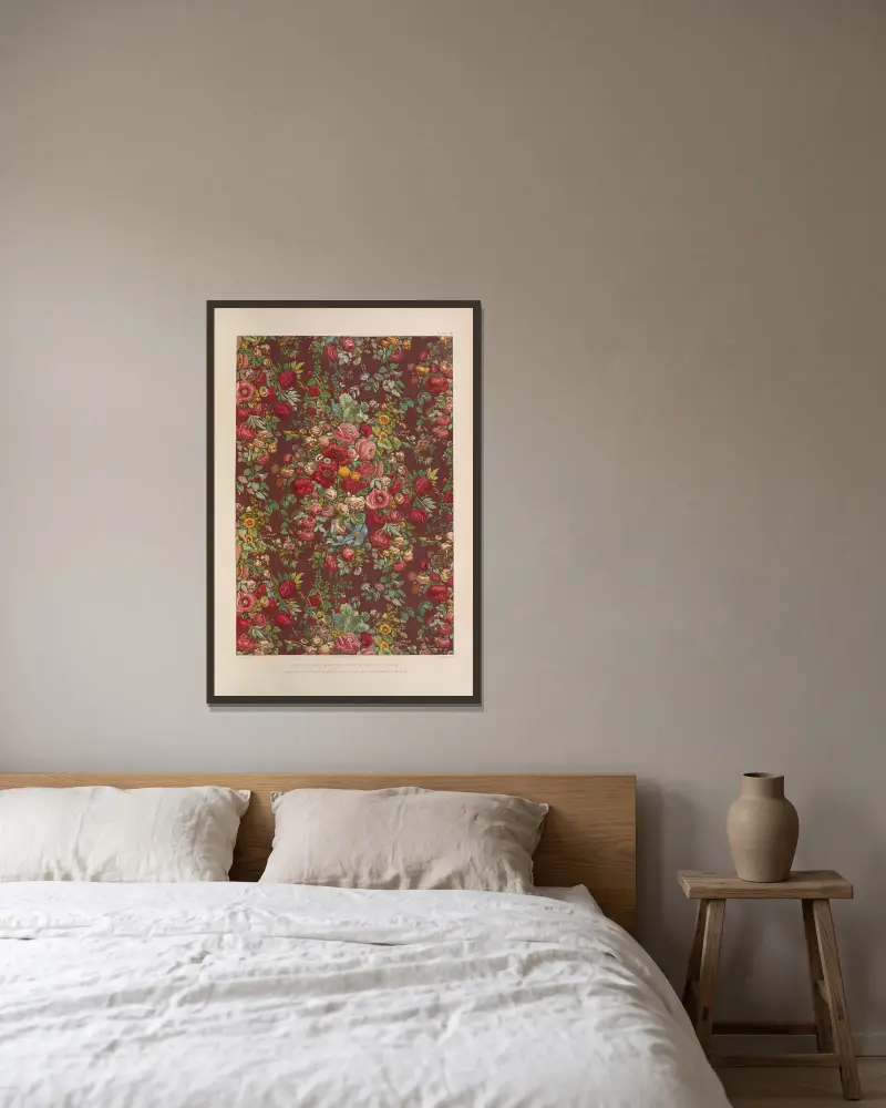 Wzór chintz, Matthew Digby Wyatt w ramie na ścianie
