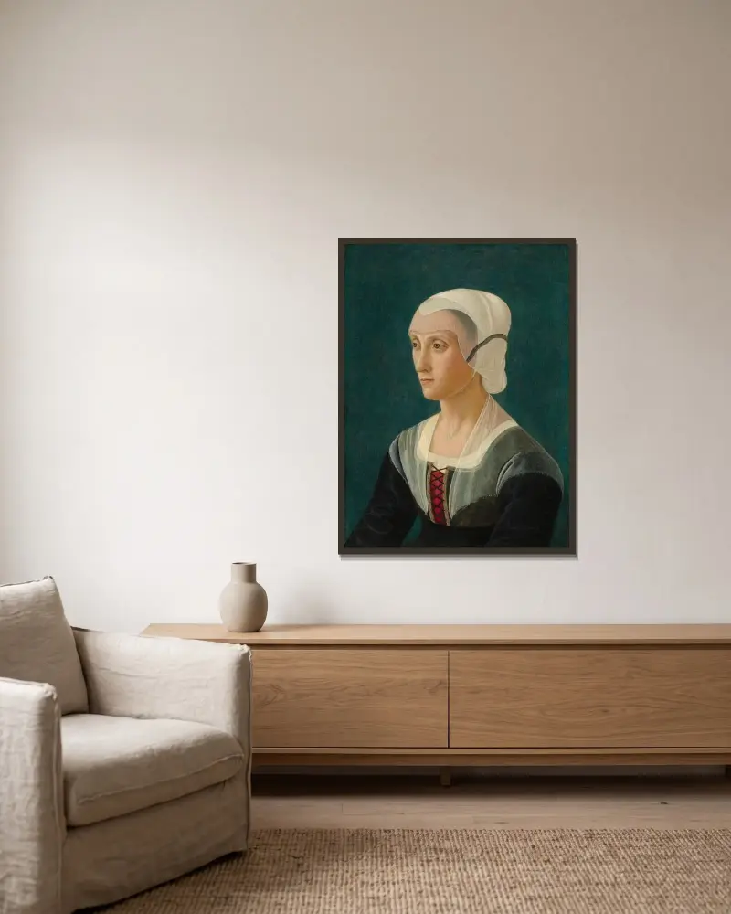 Lucrezia Tornabuoni, Domenico Ghirlandaio w ramie na ścianie