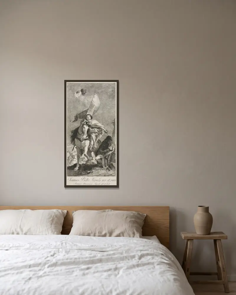 St. Jacques av Giovanni Domenico Tiepolo inramad på en vägg