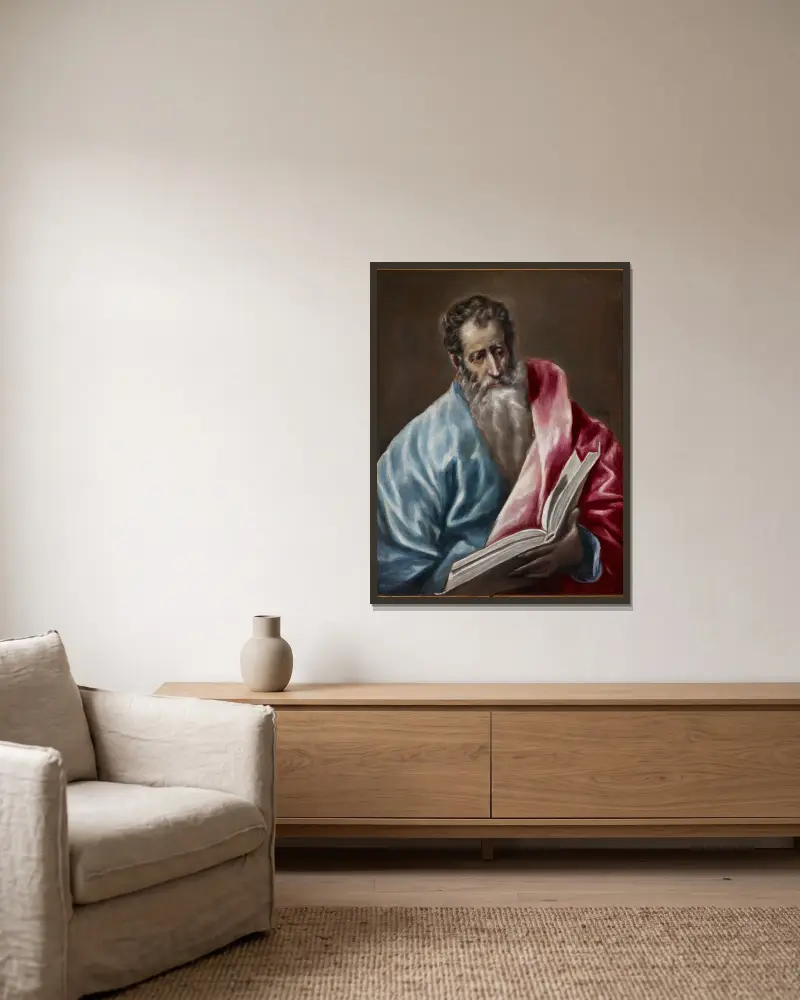 Święty Mateusz, El Greco (Domenikos Theotokopoulos) w ramie na ścianie