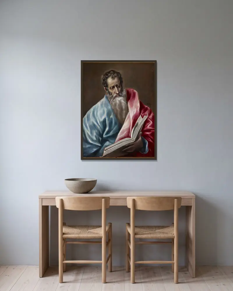 Święty Mateusz, El Greco (Domenikos Theotokopoulos) w ramie na ścianie