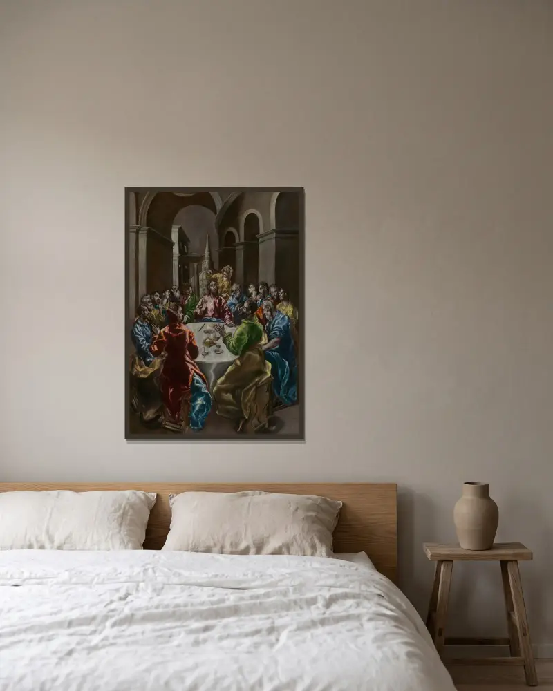 Uczta w domu Szymona, El Greco (Domenikos Theotokopoulos) w ramie na ścianie