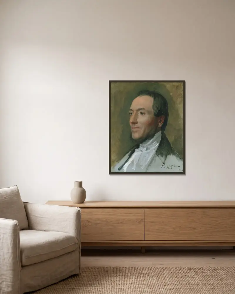 Edmond Cavé, Jean Auguste Dominique Ingres w ramie na ścianie