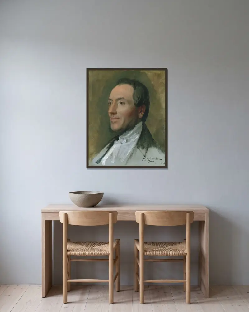 Edmond Cavé, Jean Auguste Dominique Ingres w ramie na ścianie