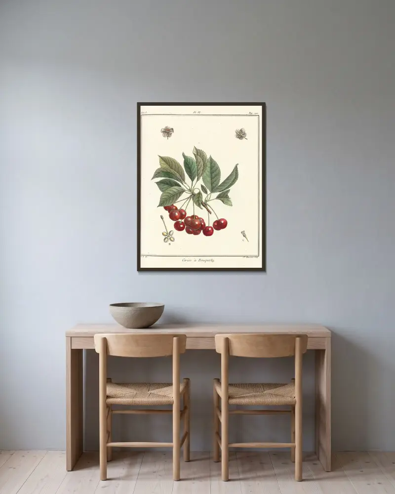 Traité des arbres fruitiers Pl.17 av Henri-Louis Duhamel du Monceau inramad på en vägg