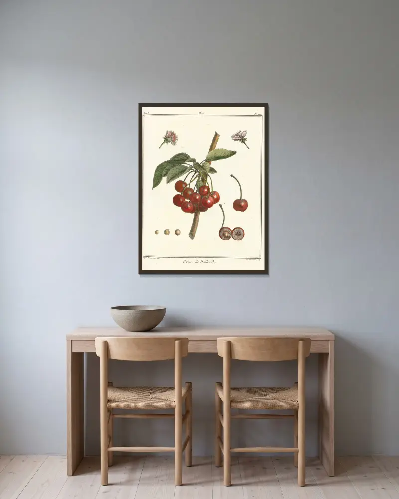 Traité des arbres fruitiers Pl.21 av Henri-Louis Duhamel du Monceau inramad på en vägg