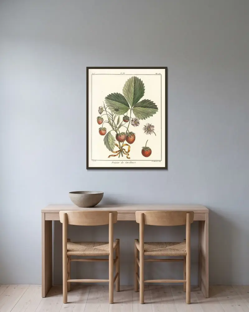 Traité des arbres fruitiers Pl.37 av Henri-Louis Duhamel du Monceau inramad på en vägg