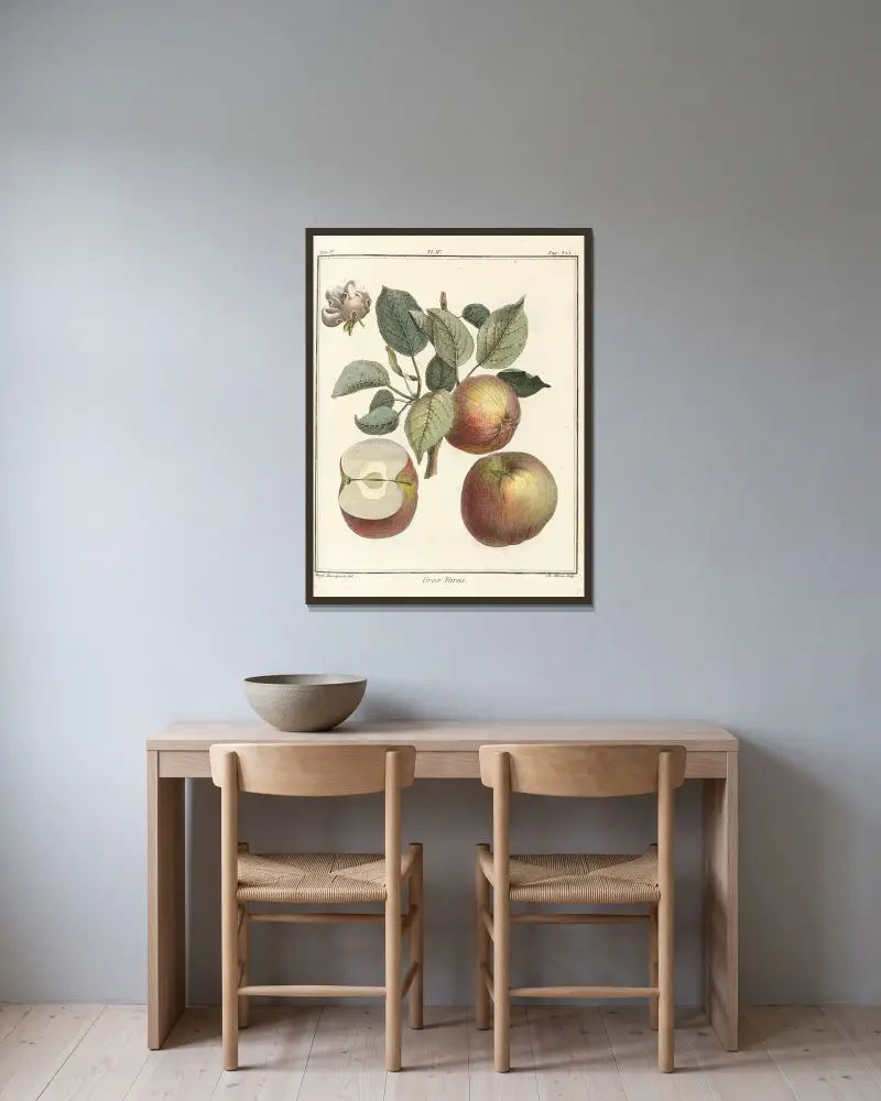Traité des arbres fruitiers Pl.45 av Henri-Louis Duhamel du Monceau inramad på en vägg
