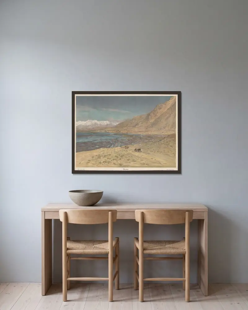 Pamir von F. E. Wachsmuth gerahmt an einer Wand