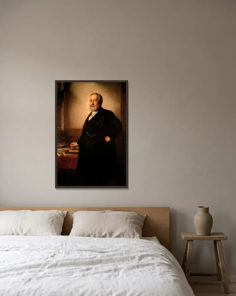 Benjamin Harrison – Nr. 1, Eastman Johnson v rámu na stěně