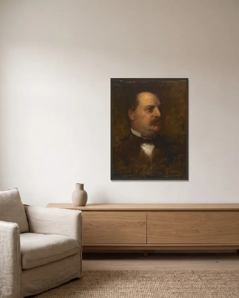 Grover Cleveland, 1884, Eastman Johnson w ramie na ścianie