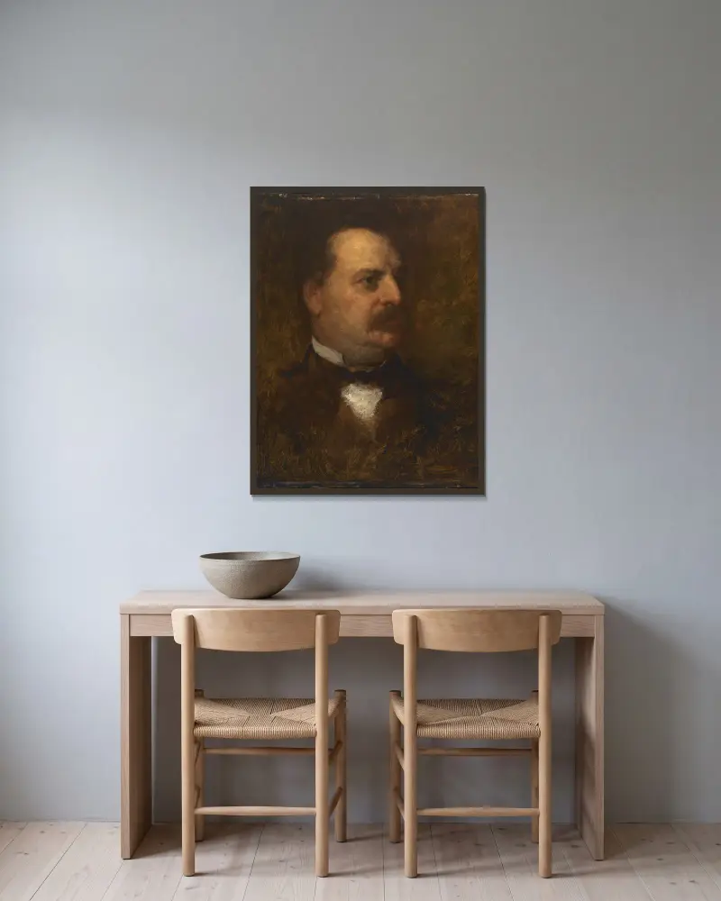 Grover Cleveland, 1884, Eastman Johnson w ramie na ścianie