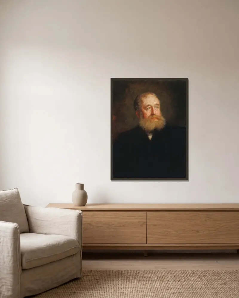 Joseph Wesley Harper Jr. av Eastman Johnson inramad på en vägg