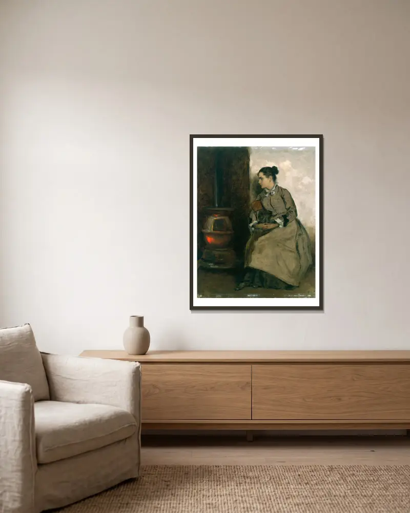 Rút, Eastman Johnson v rámu na stěně