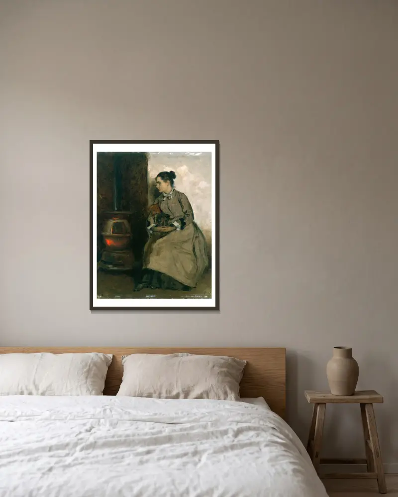Rút, Eastman Johnson v rámu na stěně