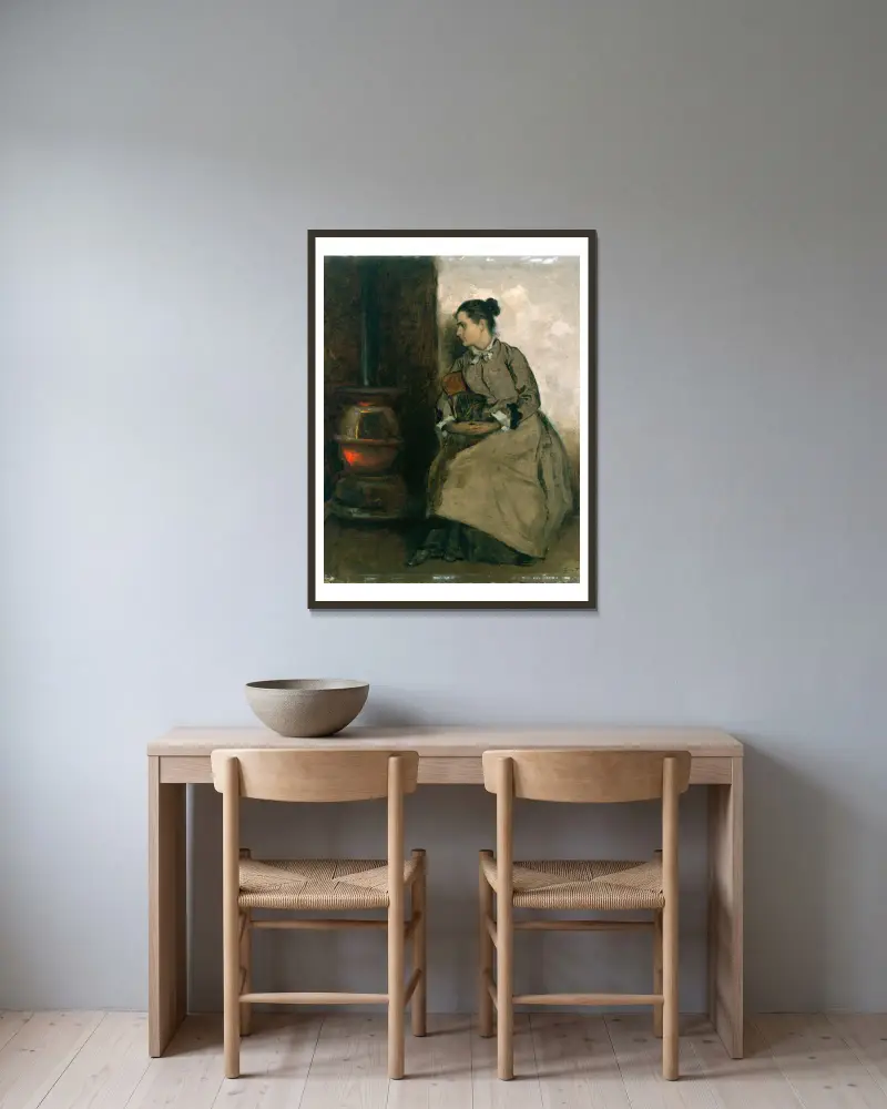 Rút, Eastman Johnson v rámu na stěně