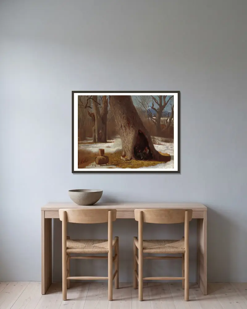 Wagarze, Eastman Johnson w ramie na ścianie