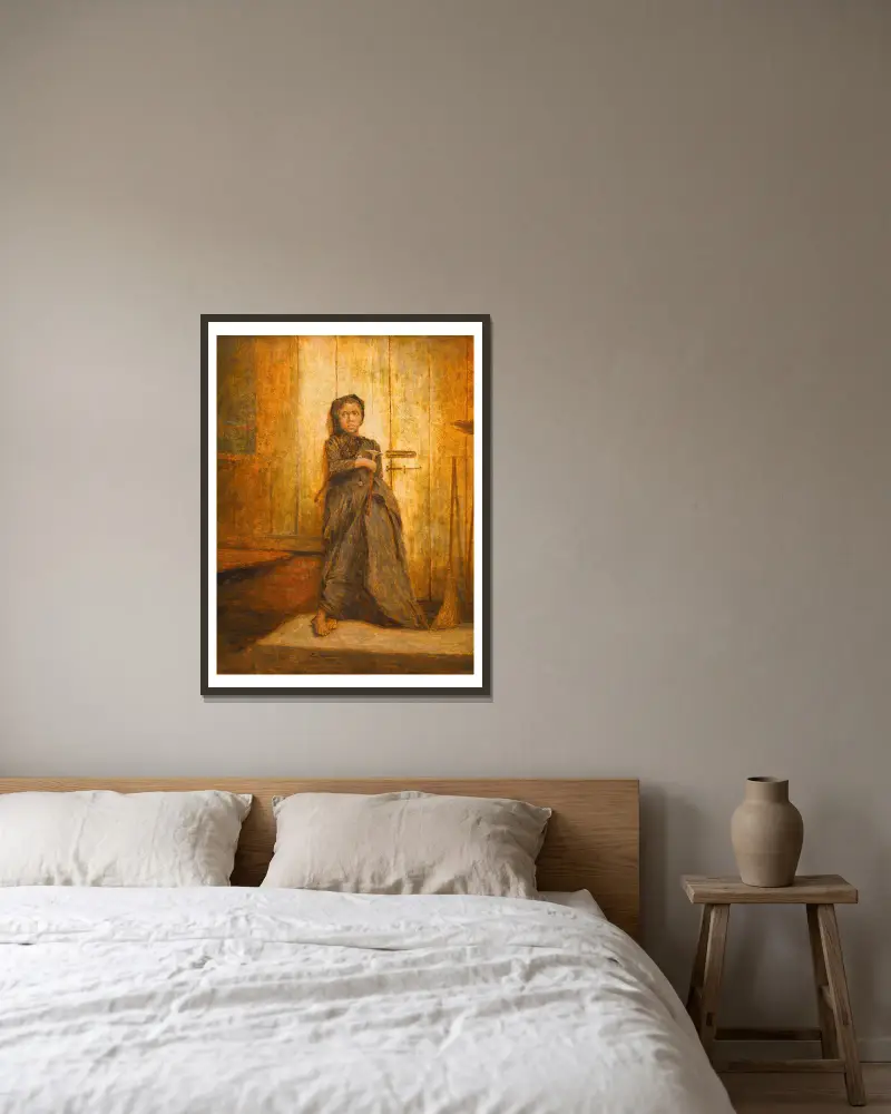 Młody kominiarczyk, Eastman Johnson w ramie na ścianie