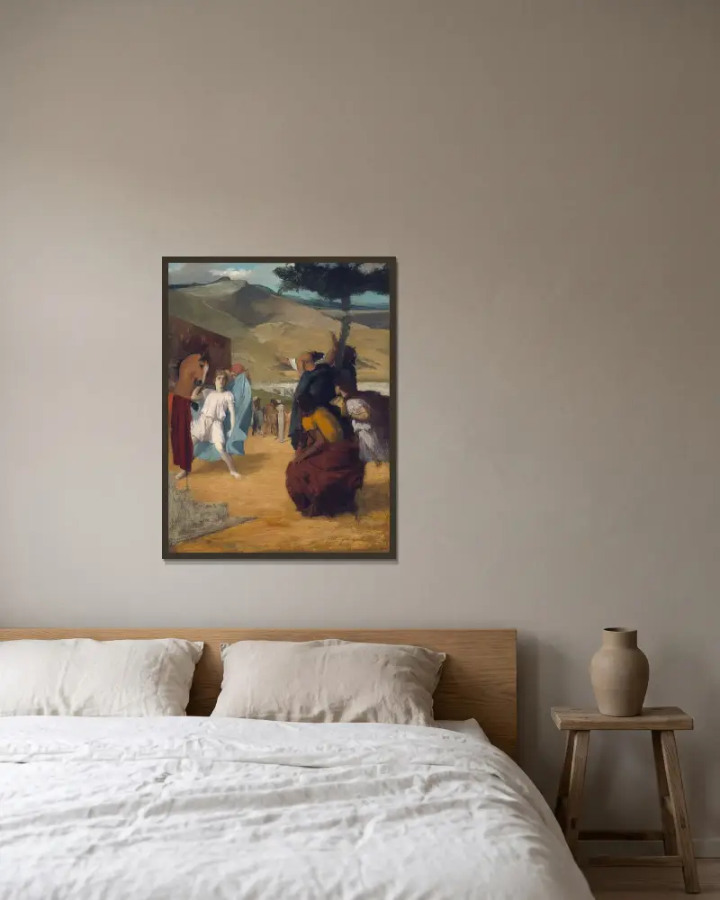Alexandr a Bucephalus, Edgar Degas v rámu na stěně