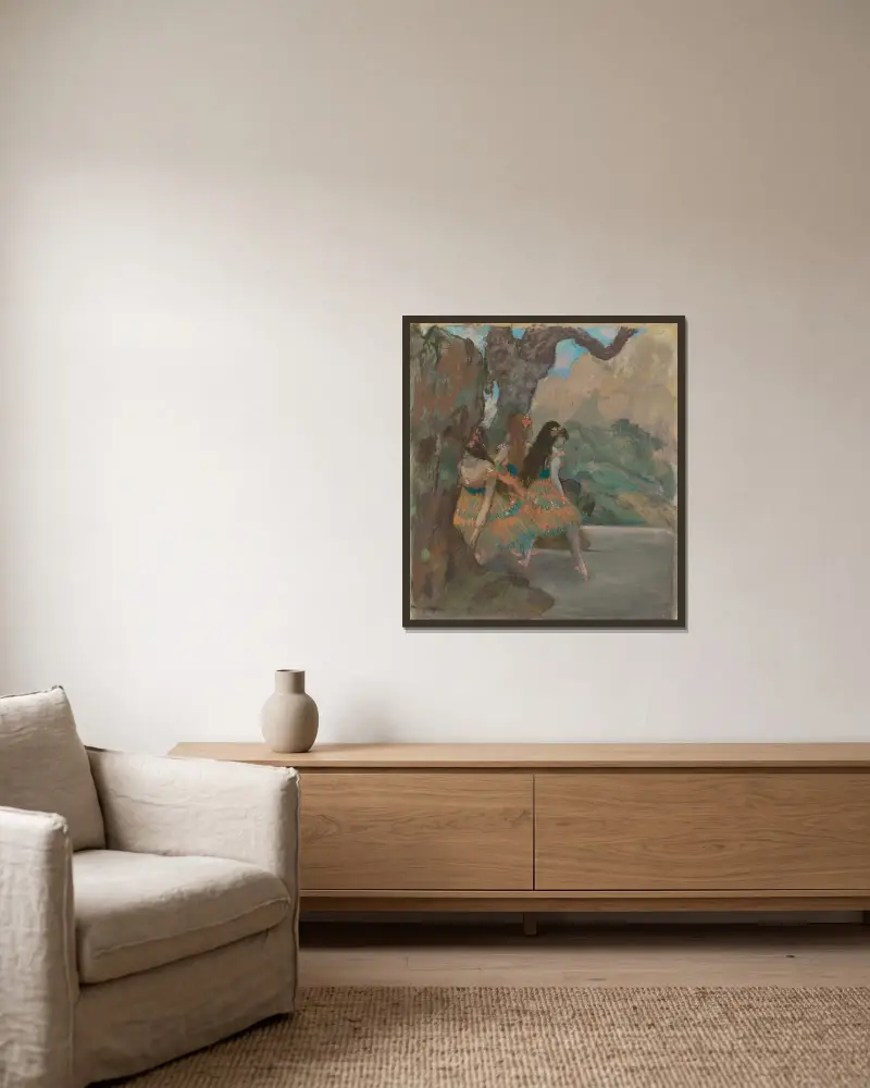Baletky, Edgar Degas v rámu na stěně
