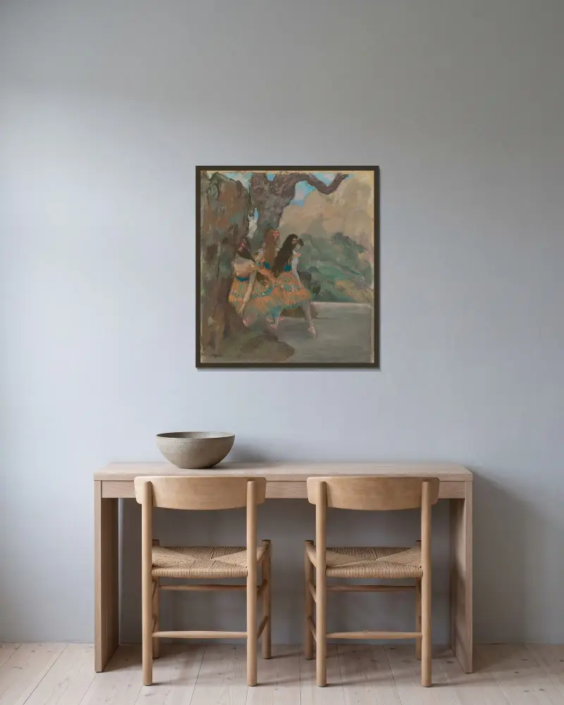Baletky, Edgar Degas v rámu na stěně