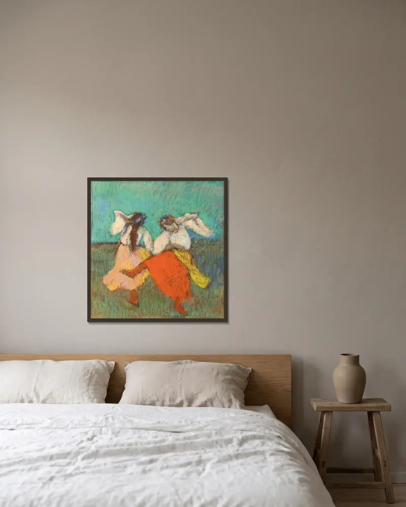 Ruské tanečnice, Edgar Degas v rámu na stěně