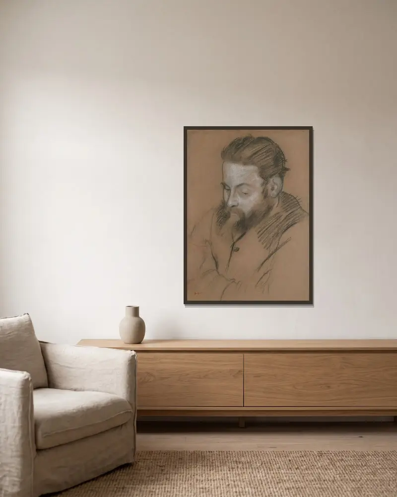 Diego Martelli, Edgar Degas v rámu na stěně