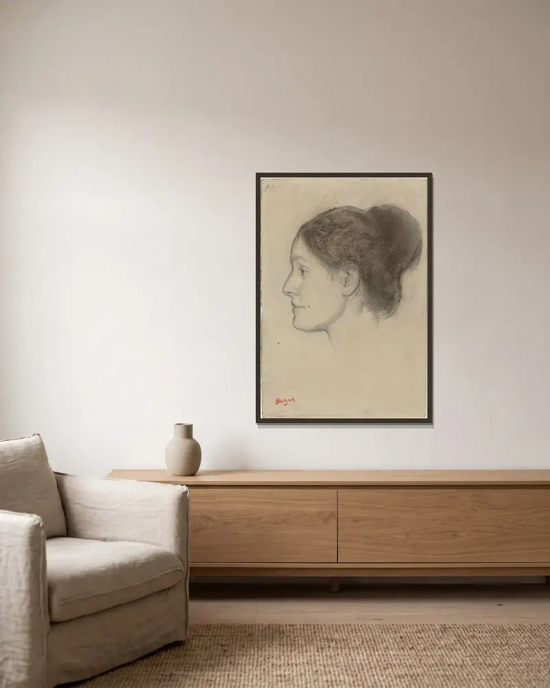 Hortense Valpinçon, Edgar Degas v rámu na stěně