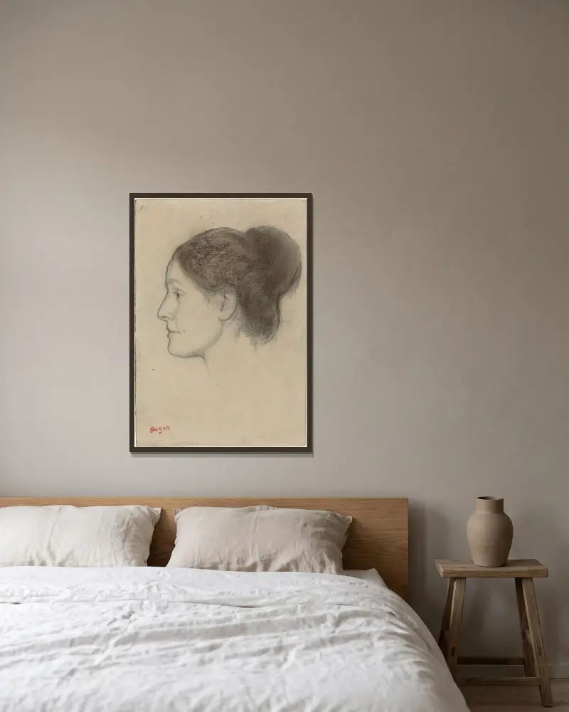 Hortense Valpinçon, Edgar Degas v rámu na stěně