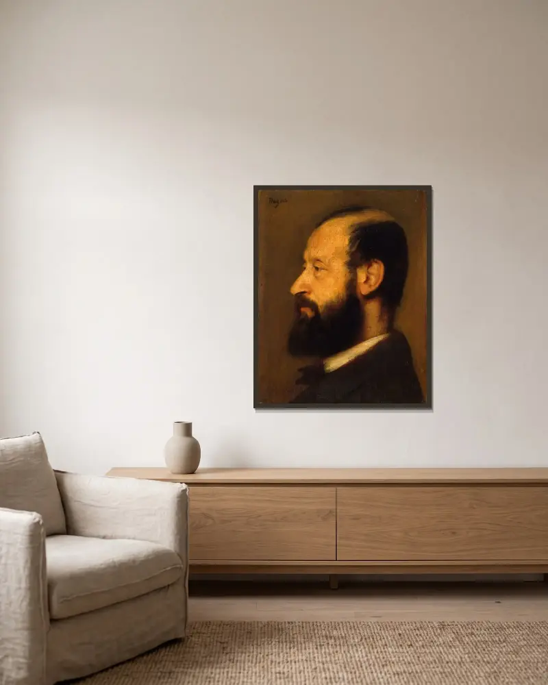 Joseph-Henri Altès von Edgar Degas gerahmt an einer Wand