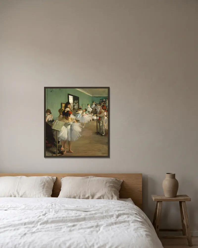 Klasa tańca, 1874, Edgar Degas w ramie na ścianie