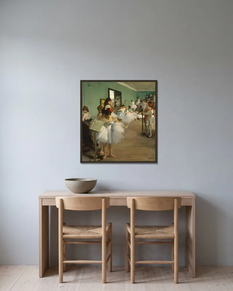 Klasa tańca, 1874, Edgar Degas w ramie na ścianie