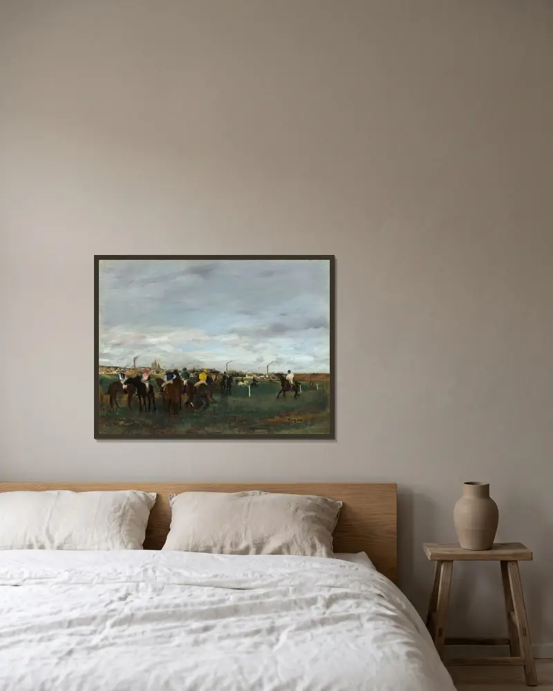 Wyścigi konne, Edgar Degas w ramie na ścianie