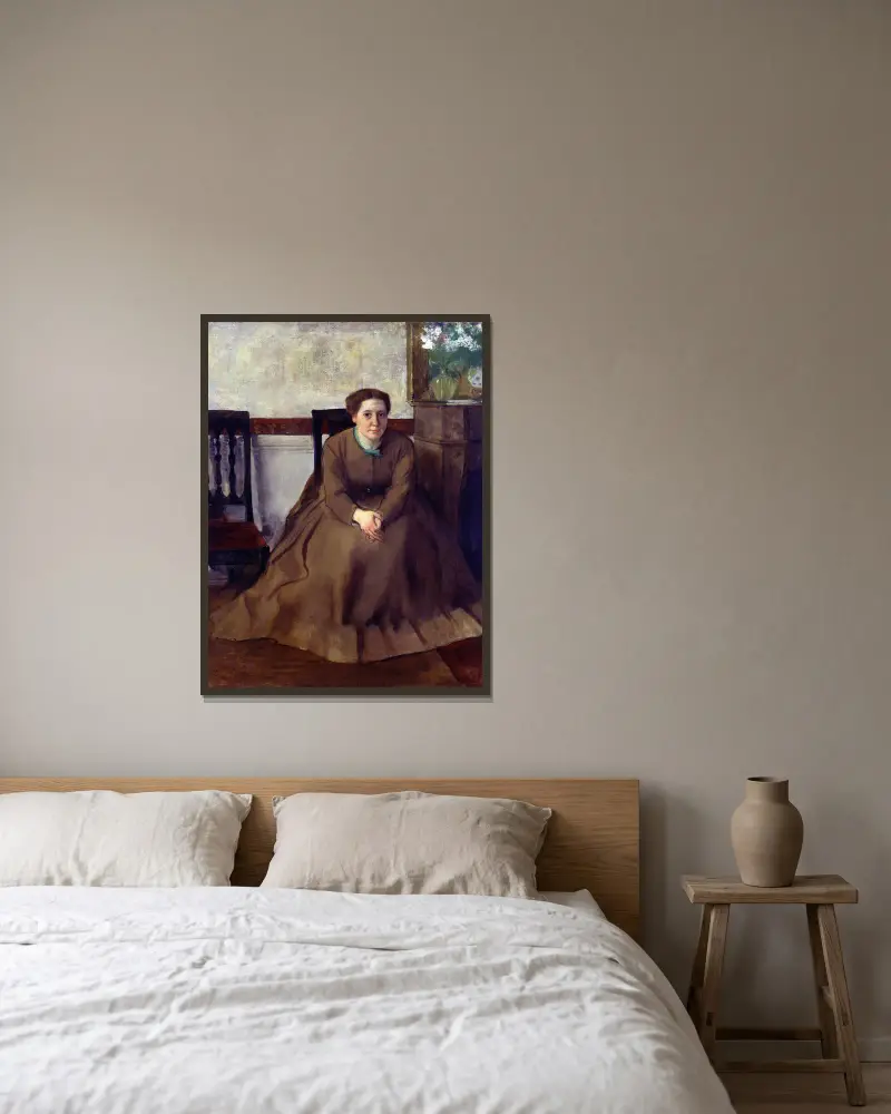 Victoria Dubourg – Nr. 1 von Edgar Degas gerahmt an einer Wand