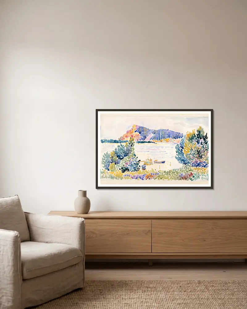 Cap Nègre, Henri-Edmond Cross w ramie na ścianie