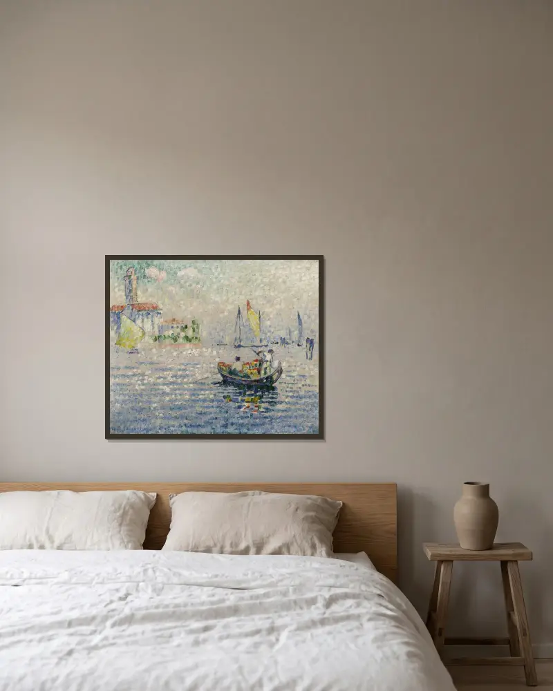 Murano, matin av Henri-Edmond Cross inramad på en vägg