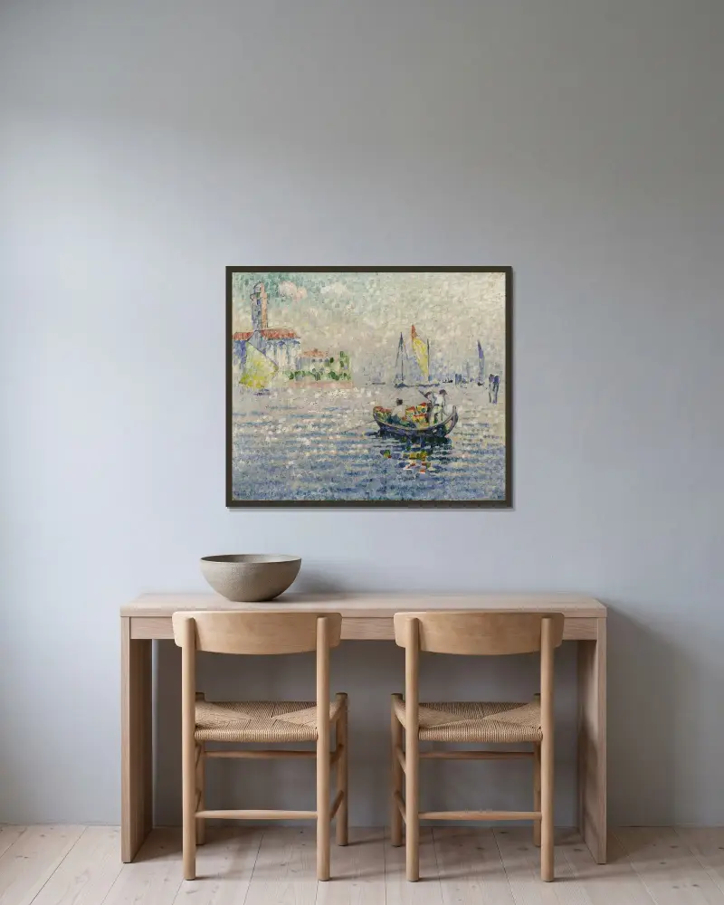 Murano, matin av Henri-Edmond Cross inramad på en vägg