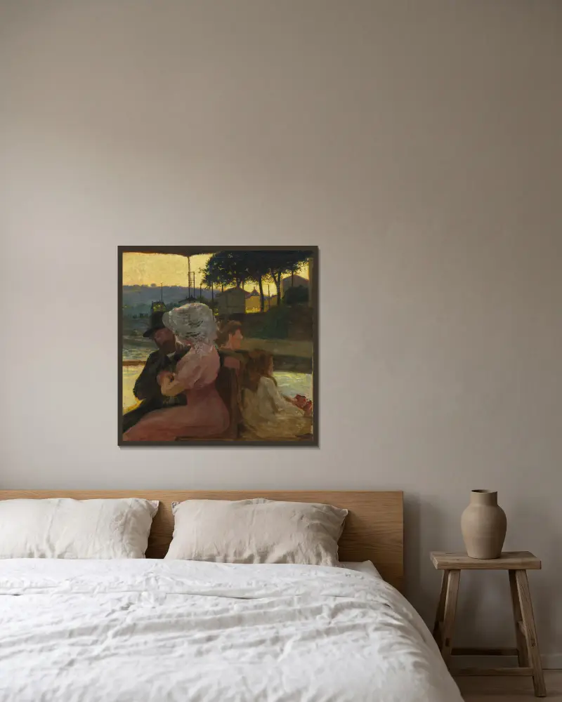 Na řece, Henri-Edmond Cross v rámu na stěně