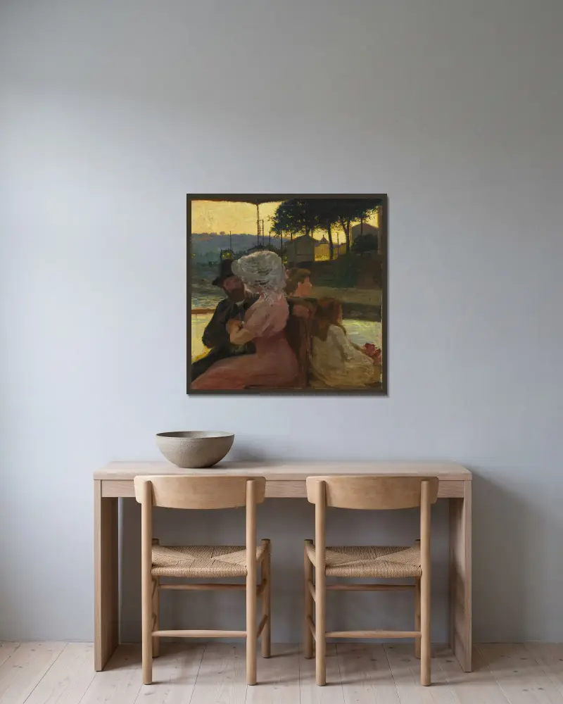 Na řece, Henri-Edmond Cross v rámu na stěně