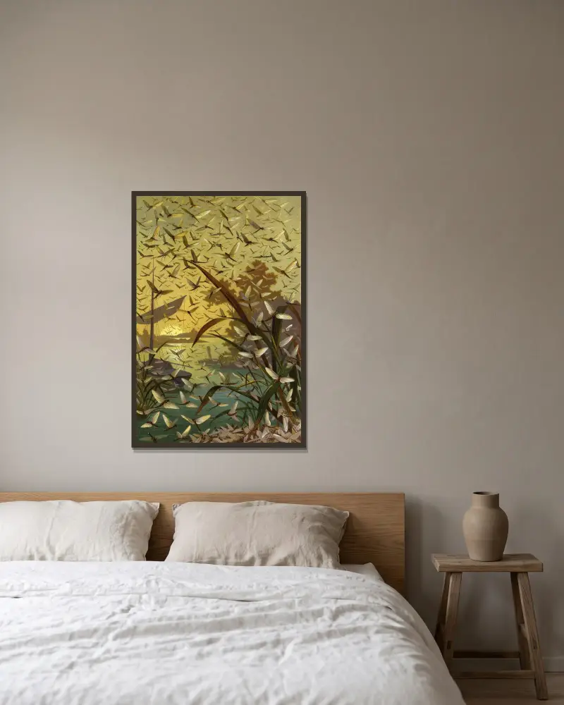 Die Insekten, Tausendfüßler und Spinnen Pl 14 von Alfred Edmund Brehm gerahmt an einer Wand