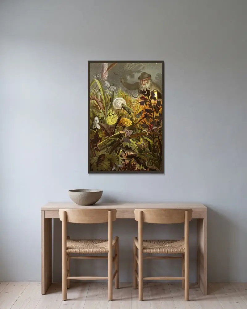 Die Insekten, Tausendfüssler und Spinnen Pl 18 av Alfred Edmund Brehm inramad på en vägg