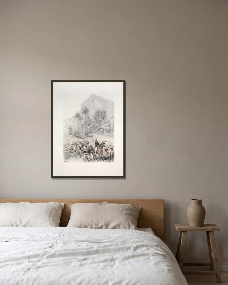 Schützen von Jean-Baptiste Édouard Detaille gerahmt an einer Wand