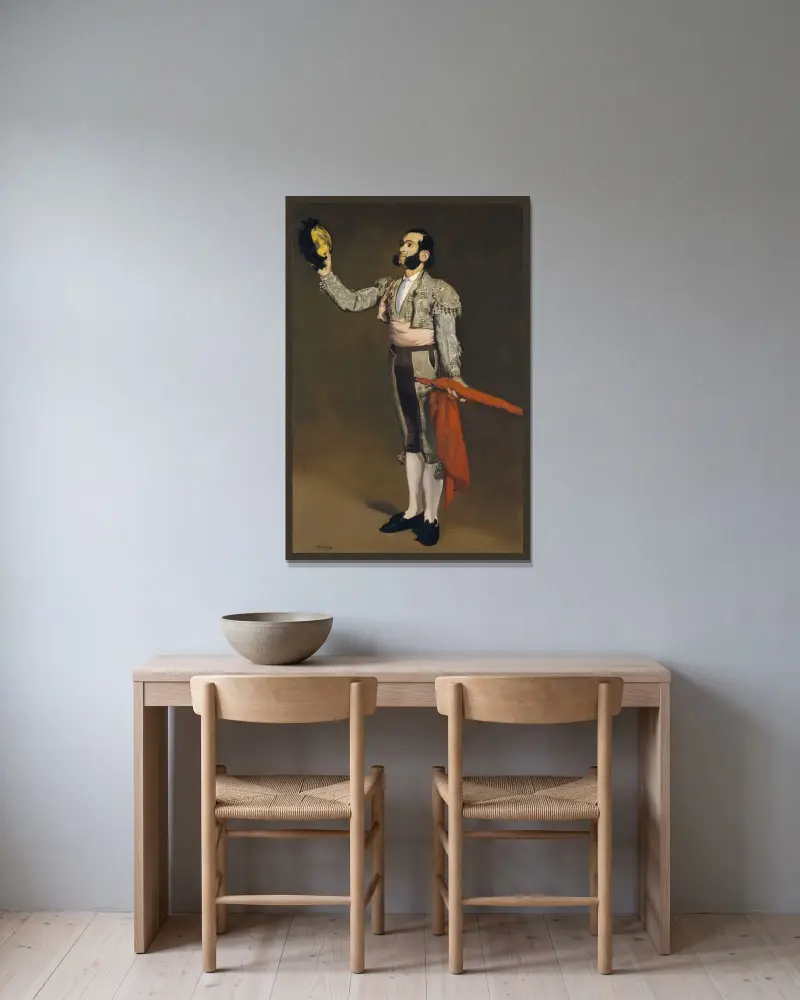 A Matador, Édouard Manet w ramie na ścianie