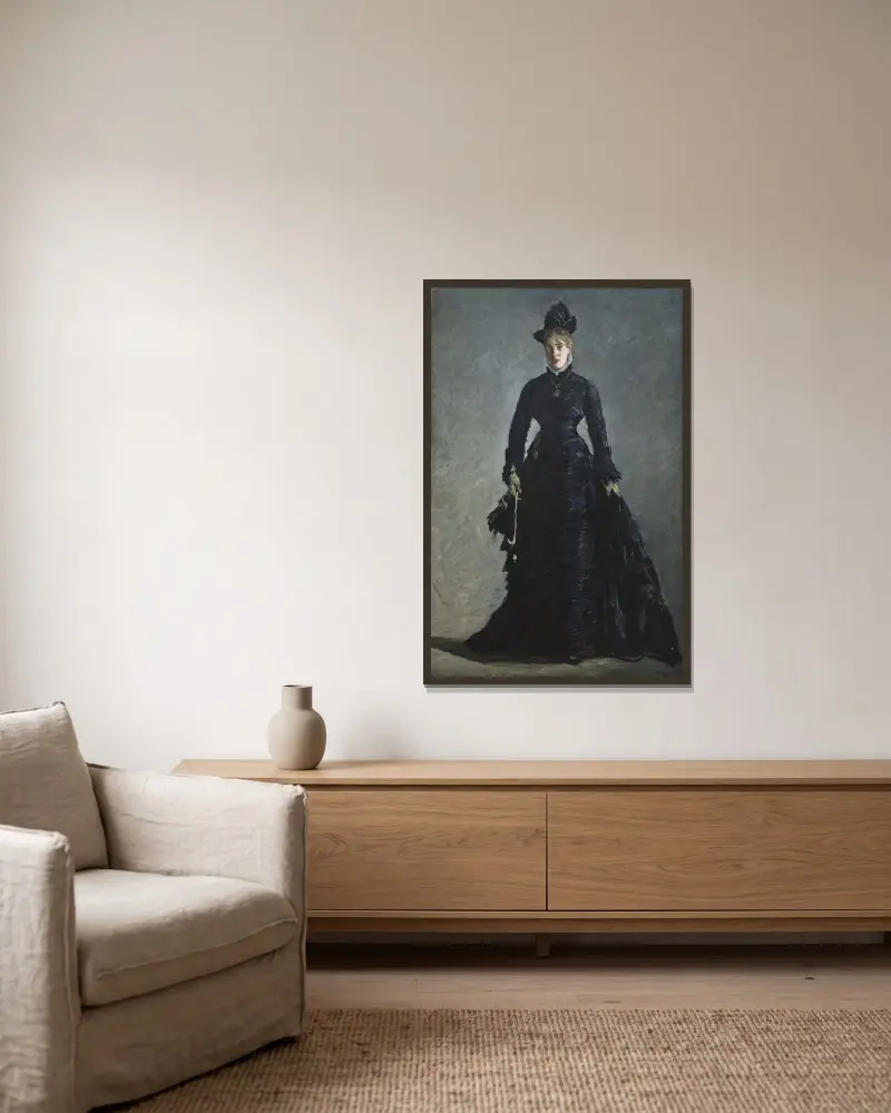 A Parisian Lady av Édouard Manet inramad på en vägg