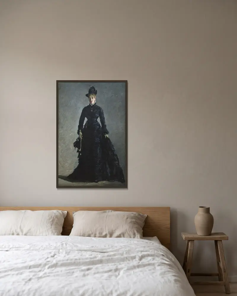 A Parisian Lady av Édouard Manet inramad på en vägg