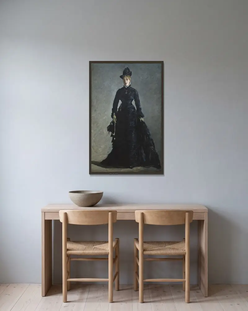 A Parisian Lady av Édouard Manet inramad på en vägg
