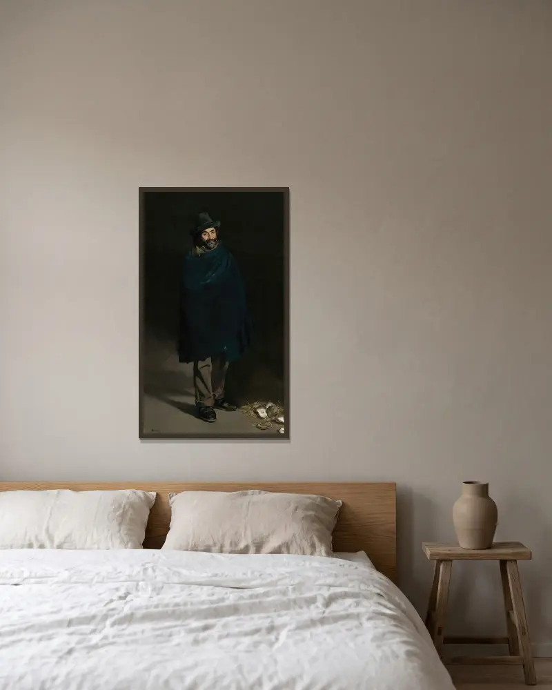 Żebrak z ostrygami (Filozof), Édouard Manet w ramie na ścianie