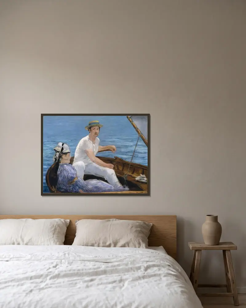 Veslování, Édouard Manet v rámu na stěně